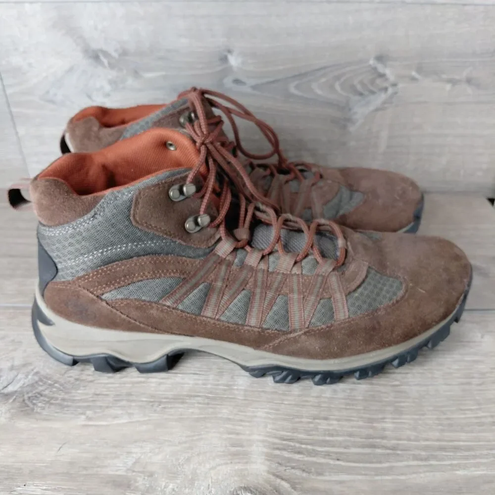 Timberland Boots Mens 14 Brown Mt Maddsen Leather Mid Waterproof Outdoor Hiking